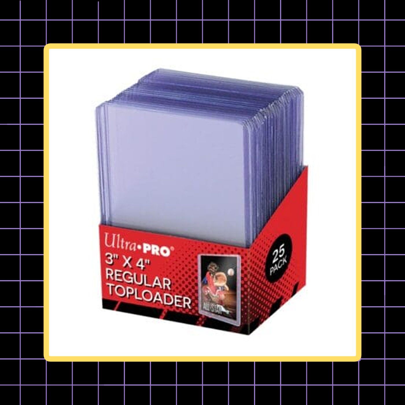 Ultra Pro 3×4 Toploader 25 Pack